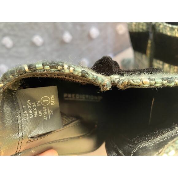 Chic Tweed & Velvet Ankle Boots - Size 7 - Picture 7 of 8